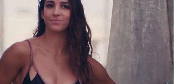  Aly Raisman posing in sexy bikinis for Sports Illustrated photoshoot (uploaded by celebeclipse.com)